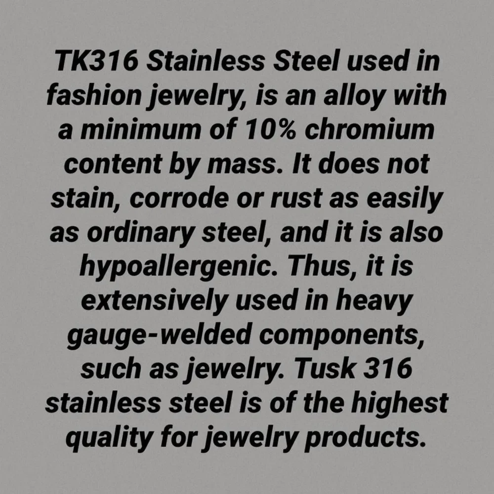 IP Black Stainless Steel Crystal Statement Ring 8